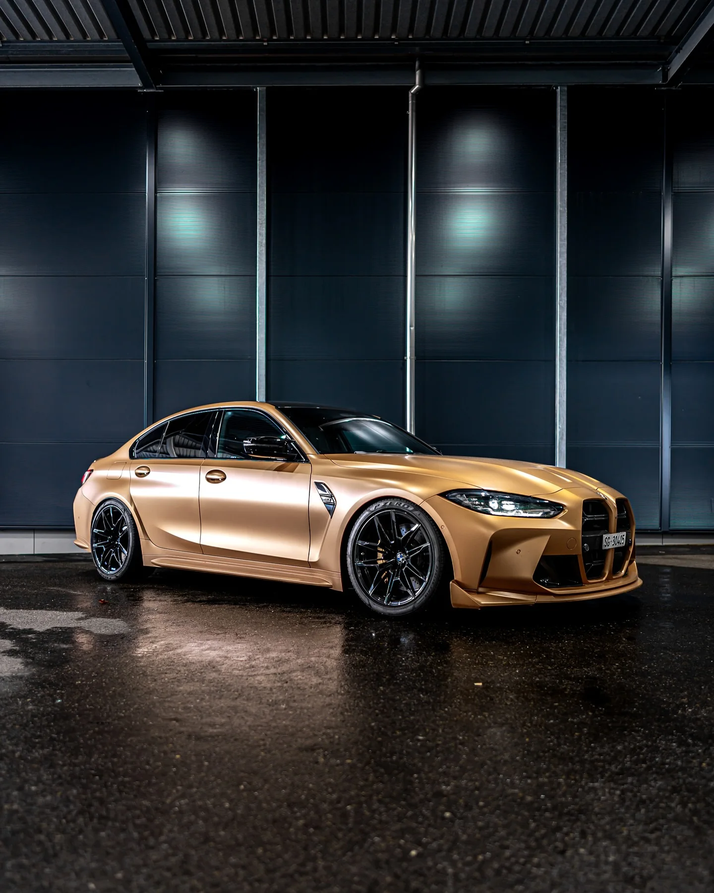 BMW M3 (G80) von WrapBro's foliert, Oracal Bronze